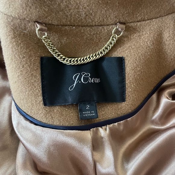 J. Crew Tan Double-Breasted Trench Coat - Picture 8 of 9